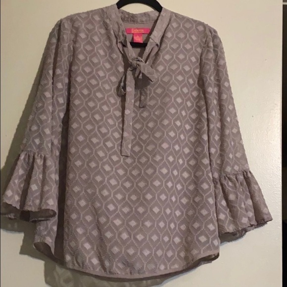 3/$25 Catherine Malandrino neck tie top - Picture 6 of 6